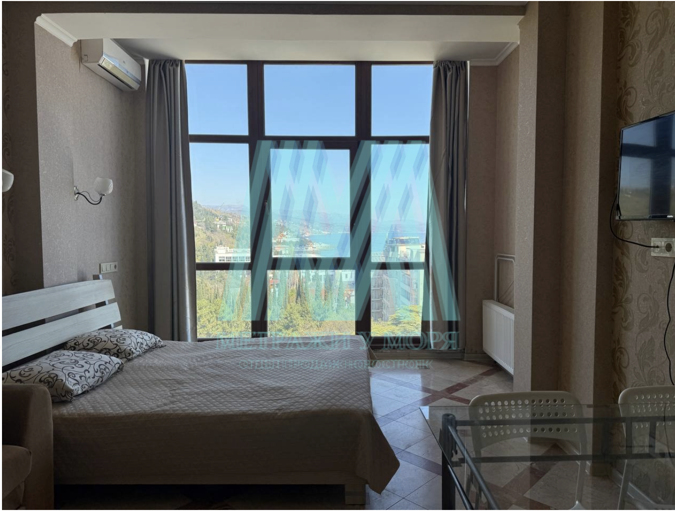 Апартаменты-студия, 29,2 м², 9/10 эт. в первой линии у моря