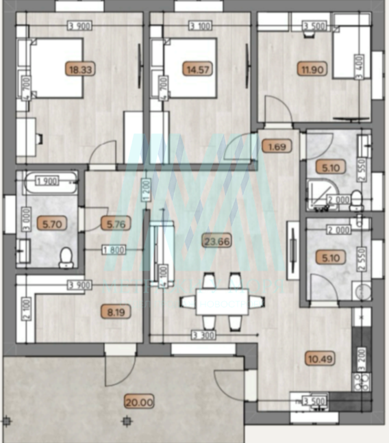 Дом 130 кв.м. в г. Симферополь с. Мирное